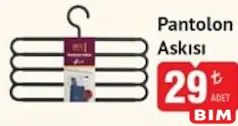 PANTOLON ASKISI fiyat ve kampanya bilgisi